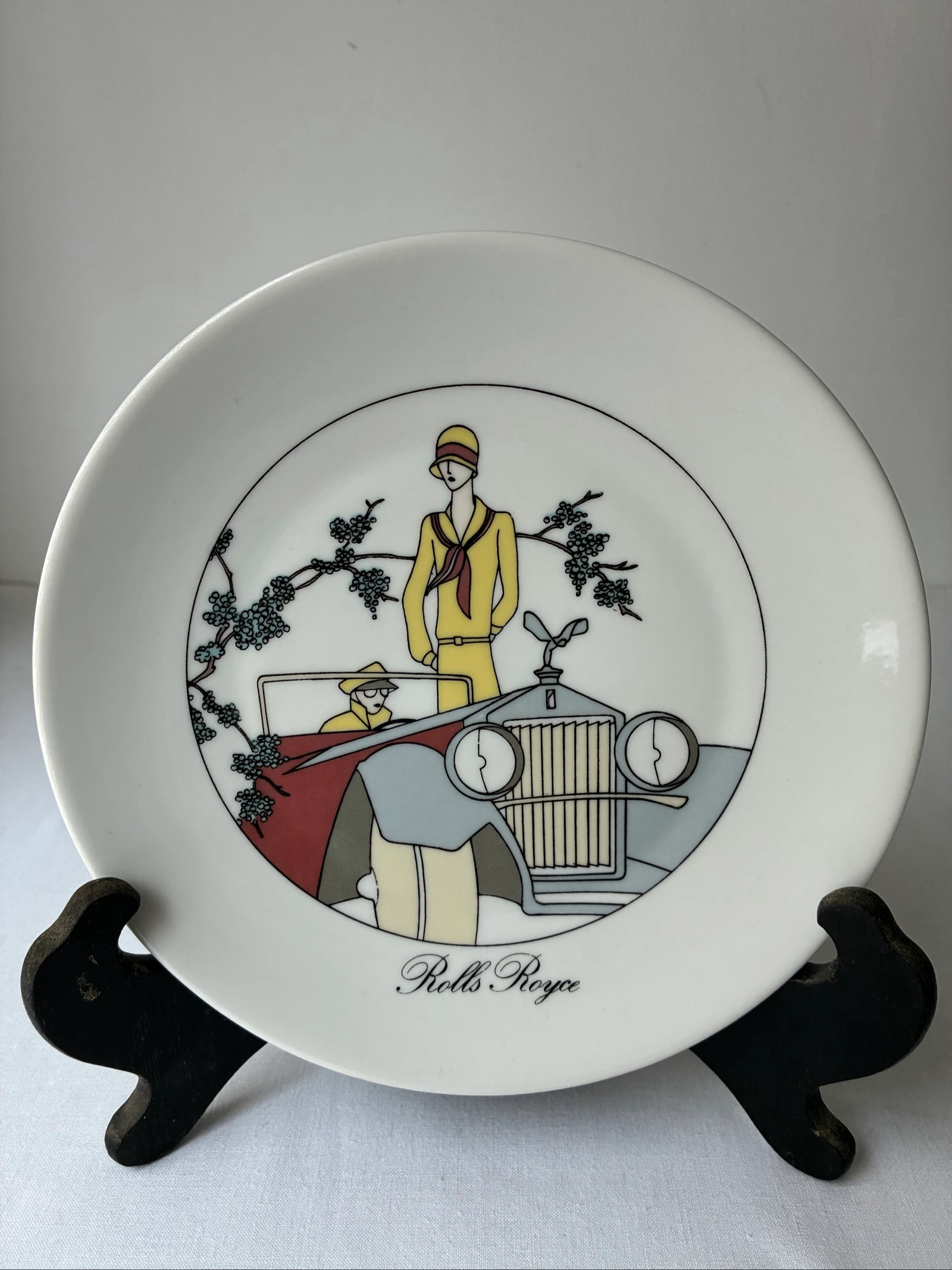 Frans porseleinen wandbord Rolls-Royce – Création Jacques Lobjoy